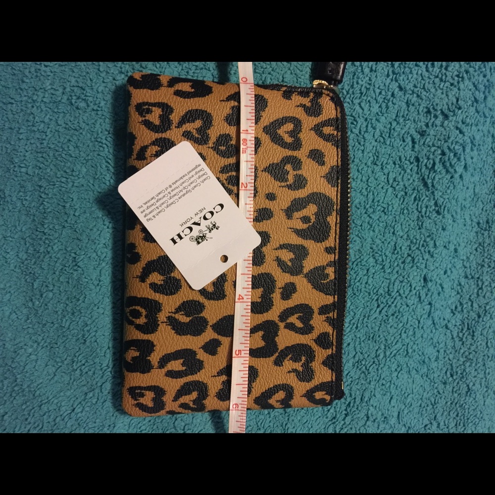 Coach Leopard wristlet, coin purse, and lanyard - Picture 6 of 8